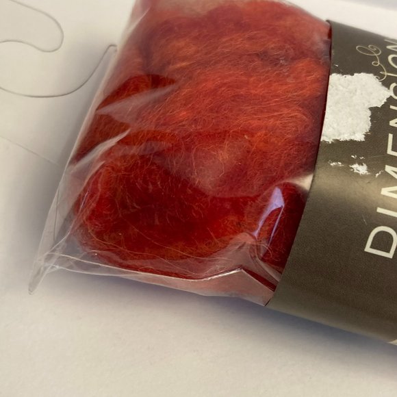 24 Dimensions FeltWorks 100% Wool Red Curly Roving 0.25oz Needle Felting Crafts - Picture 16 of 16